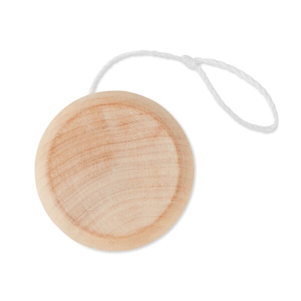NATUS Yo-Yo en Bois Naturel pour Enfants et Adultes - GiftRetail KC2937