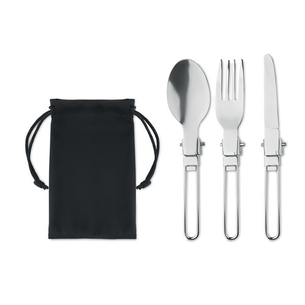 STAPI SET Set de 3 couverts de camping - GiftRetail MO6359