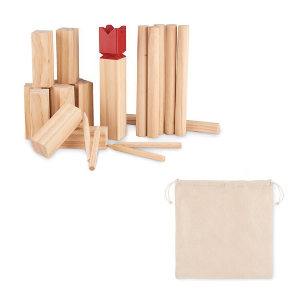 KING Jeu de lancer en bois de pin - GiftRetail MO6396