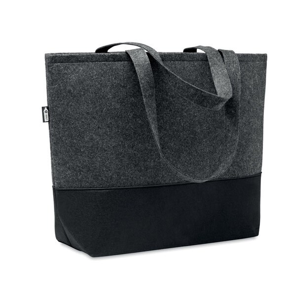 DUO INDICO Sac shopping en feutre RPET - GiftRetail MO6455