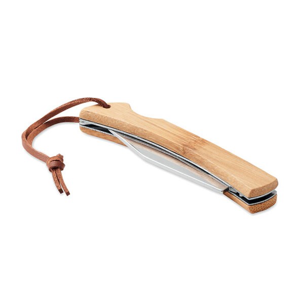 MANSAN Couteau pliable en bambou - GiftRetail MO6623