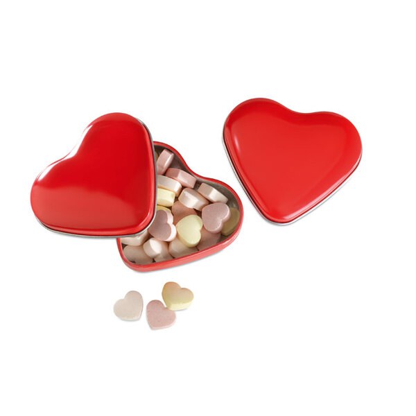 LOVEMINT Boîte coeur avec bonbons - GiftRetail MO7234