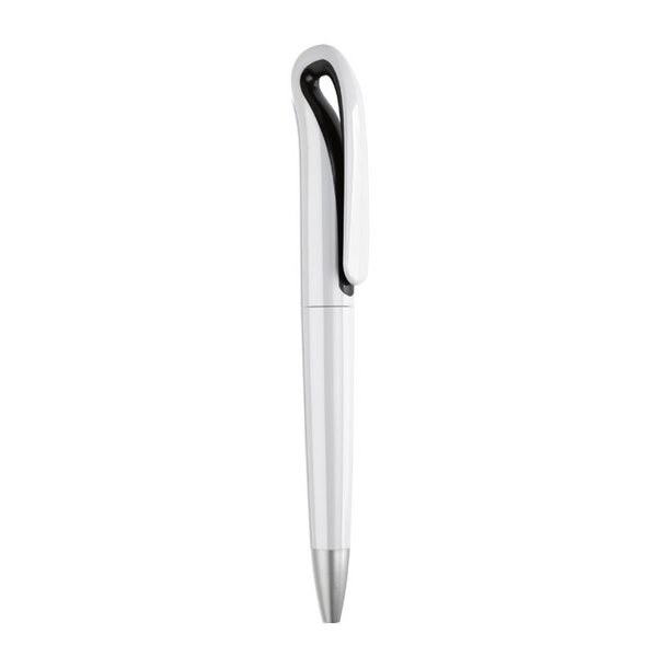 WHITESWAN Stylo à bille Twist en ABS - GiftRetail MO7793