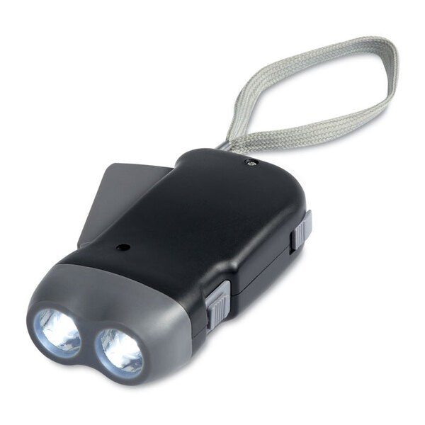 ROBIN Lampe Torche Dynamo LED Compacte et Pratique - GiftRetail MO8235