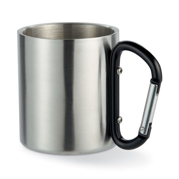 TRUMBO Mug acier et anse mousqueton - GiftRetail MO8313