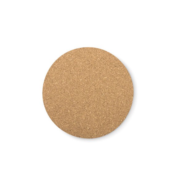 BIERPON Sous-verres ronds en liege - GiftRetail MO9298