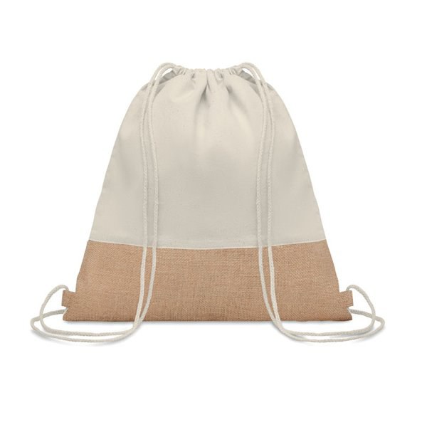 INDIA Sac à cordon avec détails jute - GiftRetail MO9516