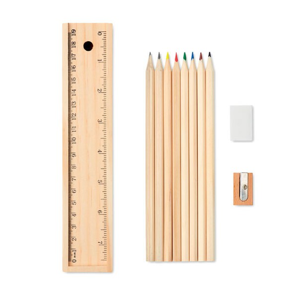 TODO SET Set de 12 crayons en bois - GiftRetail MO9836