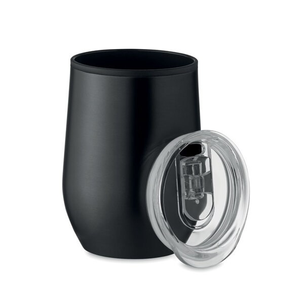 CHIN CHAN Premium Double Wall Stainless Steel Travel Cup 350ml - GiftRetail MO6700