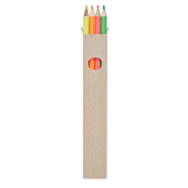 BOWY 4 crayons surligneurs dans une - GiftRetail MO6836