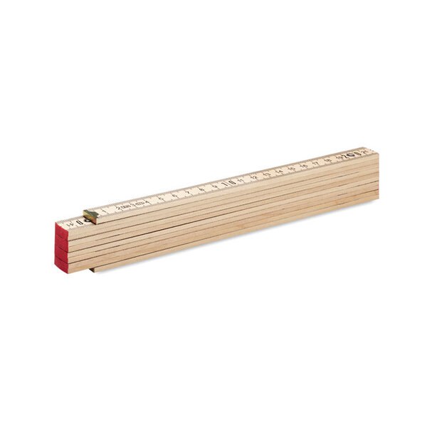 ARA Règle de charpentier en bois 2m - GiftRetail MO6904