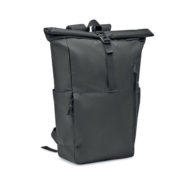 VALLEY ROLLPACK 300D RPET rolltop backpack - GiftRetail MO2051