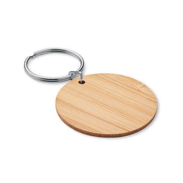 ROUNDBOO Porte-clés rond en bambou - GiftRetail MO6977