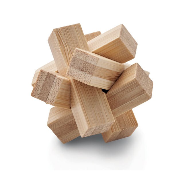 CUBENATS Casse-tête étoile en bambou - GiftRetail MO6987