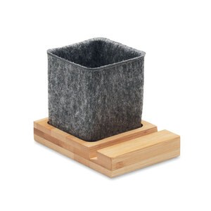 OROSTAN Pot à crayons en feutre RPET - GiftRetail MO2115