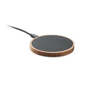 ACAWAI Chargeur sans fil en acacia 15W - GiftRetail MO2184