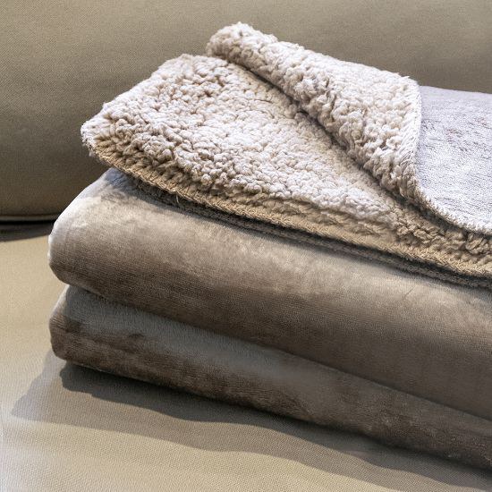 Goya 36510 - Couverture Réversible Velours et Sherpa Douce TEMPEST