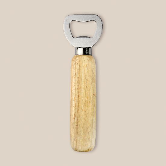 Goya 38042 - Stainless Steel Opener with Wooden Handle OAK