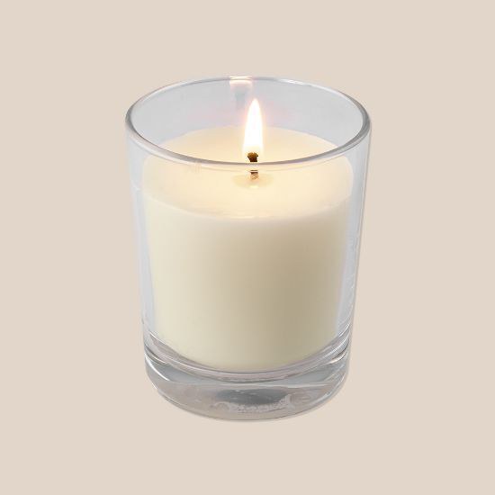 European Glass Container Candle, 80% Vegetable Wax PLANSE
