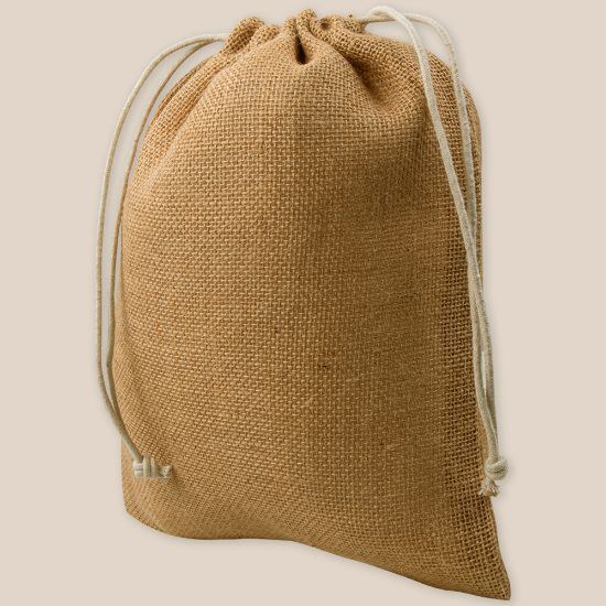 Goya 50613 - Jute Gift Bag with String Closure PACIFIC