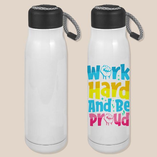 Bouteille double paroi 550 ml avec poignée UP