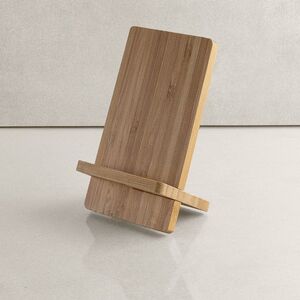 Goya 52521 - Support Téléphone Bambou avec Chargeur Sans Fil KONGUR