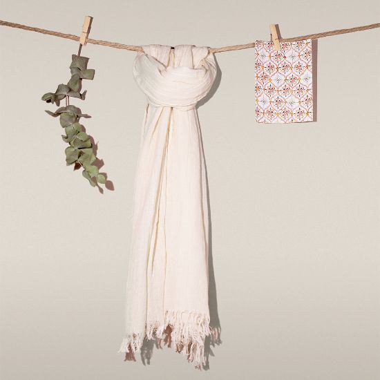 Goya 53003 - Pareo Foulard Coton Doux Fairtrade 50x170cm CONIFER