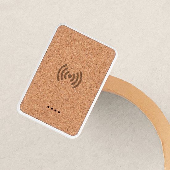 Goya 53551 - Banque dénergie Liège et ABS Recyclé 5000mAh Qi AURA