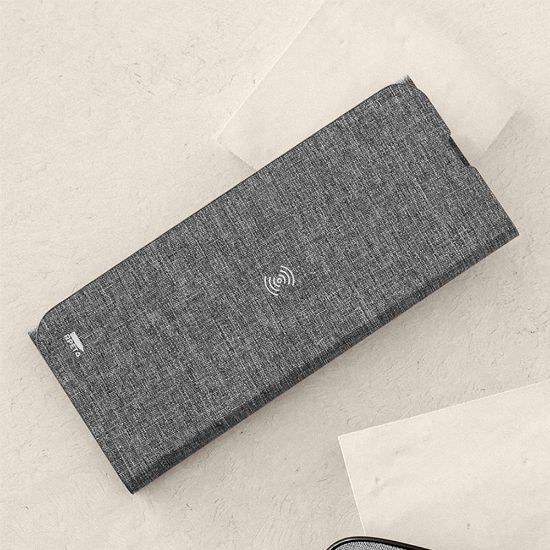 Goya 53550 - Tapis de souris pliable avec chargeur sans fil 10W, certifié RPET COMPUTE