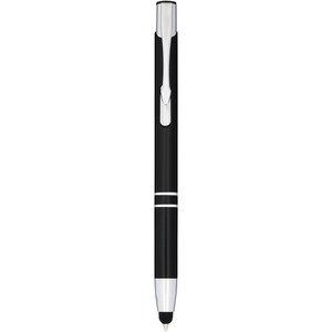 Moneta anodized aluminium click stylus ballpoint pen (blue ink) - EgotierPro 107298