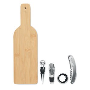 VINOVAULT SET Set de vin forme de bouteille - GiftRetail MO2381