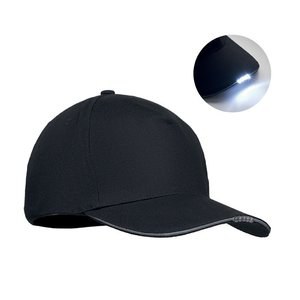 LUZCAP Casquette en coton LED à 5 pans - GiftRetail MO2439