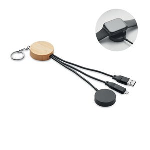 BULE Porte-clés câble 4 en 1 60W - GiftRetail MO2451