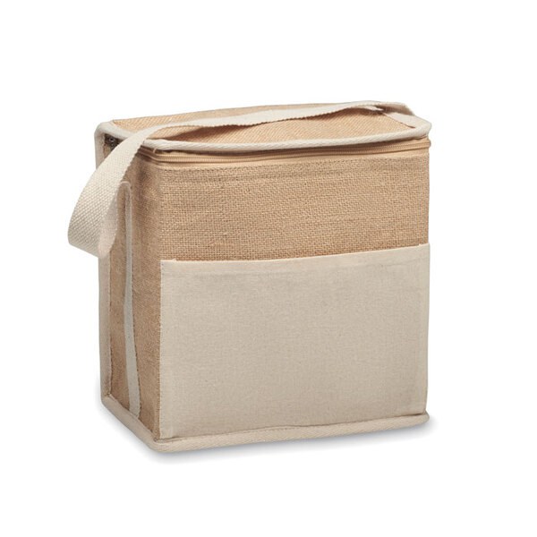 LONA Sac isotherme toile et jute 3L - GiftRetail MO2503