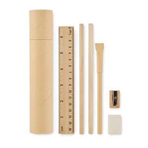 MEJU Set d'écriture tube en papier - GiftRetail MO2514