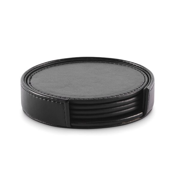 POSA SET Lot de 4 sous-verres en PU - GiftRetail MO2615