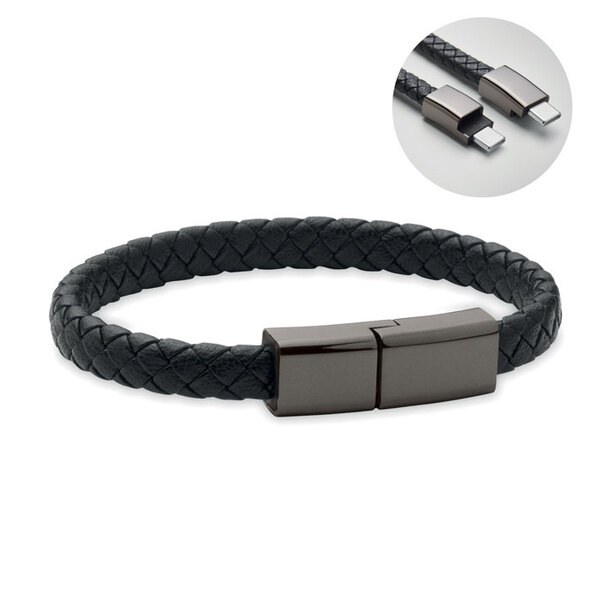 FAULETI CHARGE Câble bracelet tressé type C - GiftRetail MO2646