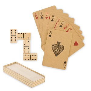 DOMI&CARDS Jeu de dominos et de cartes - GiftRetail MO2669