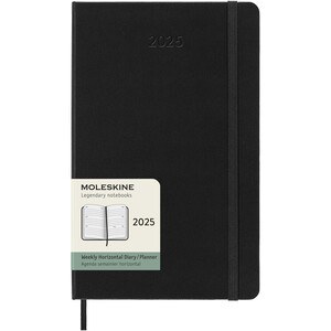Moleskine 107941 - horizontal hard cover 12 month L weekly planner