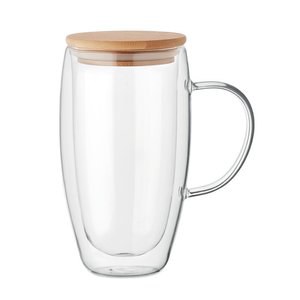 EXISTING NAME Mug en verre double paroi 450ml - GiftRetail MO2673