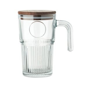 VITRIO JAR Mug en verre 450ml - GiftRetail MO2751