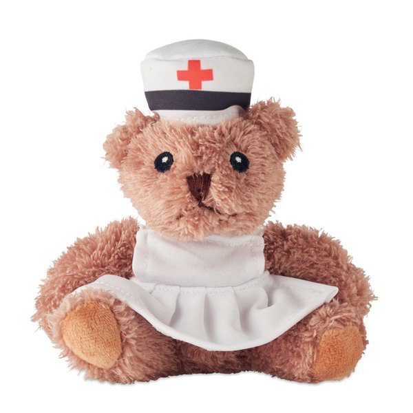 NURSE Ours en peluche infirmière - GiftRetail MO2839