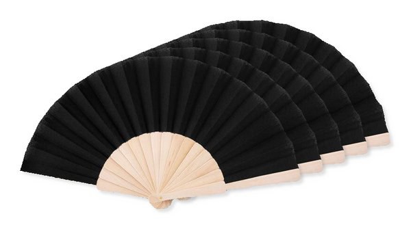 Pack de 50 GiftRetail MO9532 - FANNY WOOD Eventail manuel