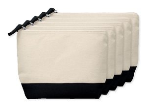Pack de 50 GiftRetail MO9815 - KLEUREN Trousse en coton bicolore