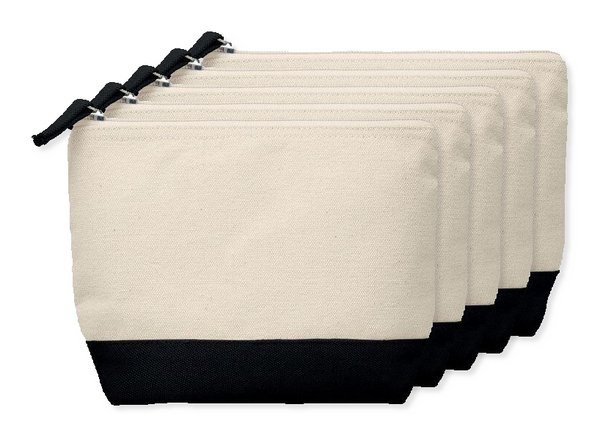 Pack de 50 GiftRetail MO9815 - KLEUREN Trousse en coton bicolore