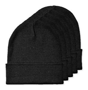 Pack de 5 GiftRetail MO2705 - BEANIX Bonnet tricoté avec revers