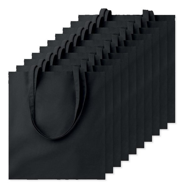 Pack de 100 GiftRetail MO9268 - COTTONEL COLOUR + Sac shopping coton 140gr/m²