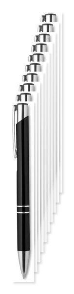 Pack de 100 GiftRetail MO8893 - BERN Stylo bouton poussoir