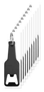 Pack de 10 GiftRetail MO9247 - BOTELIA Porte-clés decapsuleur en alu