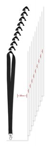 Pack de 100 GiftRetail MO9058 - SIMPLE LANY Tour de cou  20 mm
